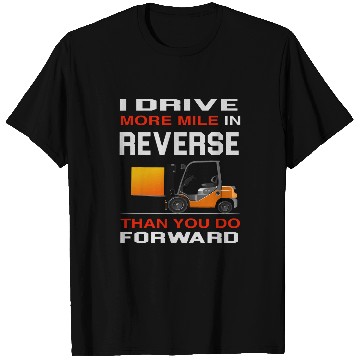 Discover Forklift Operator Tug Driver Warehouse Shelving Design T-Shirts