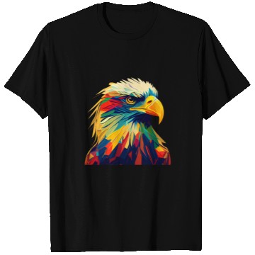 Discover American Bald Eagle Design Colorful Pop Art Bald Eagle Lover T-Shirts