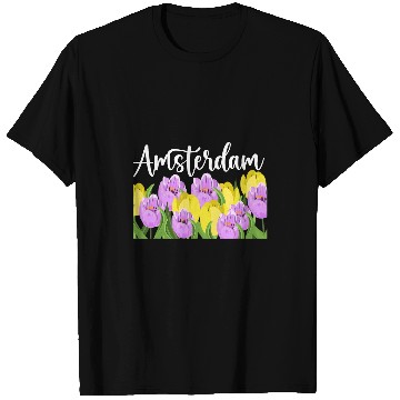 Discover Amsterdam Tulips Flower for Gardener T-Shirts