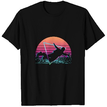 Discover Skydiving Gift Skydiver Vaporwave Aesthetic Retro T-Shirts