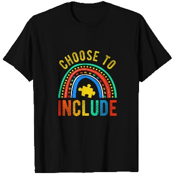 Discover Choose To Include For Autism Teacher Special Education SPED 2 T-Shirts