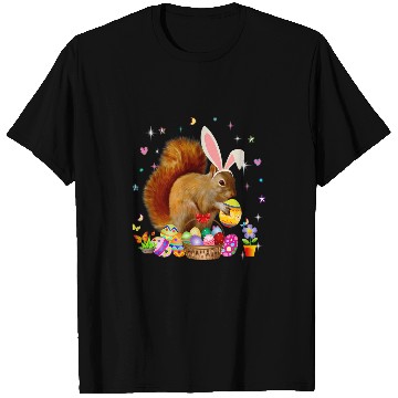 Discover Squirrel Lover Cute Squirrel Easter Day Bunny Eggs Easter Costume Womens T-Shirts
