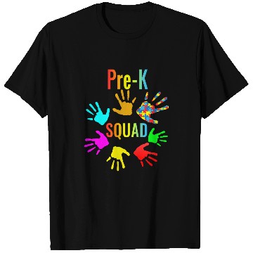 Discover PreK Squad Autism Teacher Back To School T-Shirts