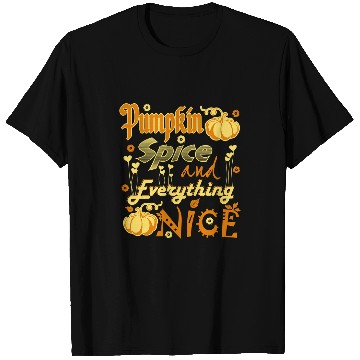 Discover Halloween Pumpkin Spice And Everything Nice bests Fall 377 Pumpkin T-Shirts