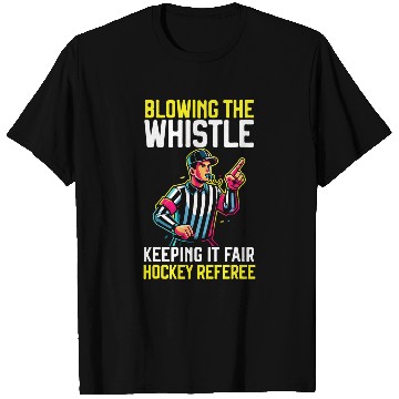 Discover Hockey Referee Refereeing Ref Sports Game Official 6 T-Shirts