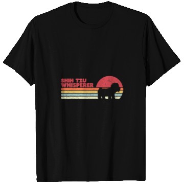 Discover Funny Shih Tzu Whisperer Retro T-Shirts