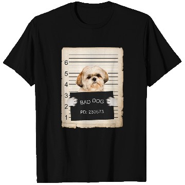 Discover shih tzu Dog mug shot T-Shirts
