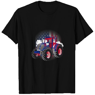 Discover Tractor driving 4th of July tractor pulling or tractor pulling T-Shirts