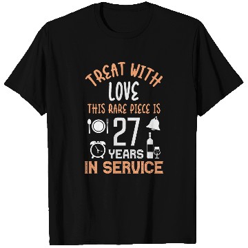 Discover 27 Years in Service Working Anniversary Proud Housekeeper T-Shirts