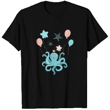 Discover Octopuss Lover Floating Balloon Octopuss Rubber Inflated Balloon T-Shirts