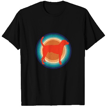Discover Retro Style Silhouette American Foxhound Dog T-Shirts