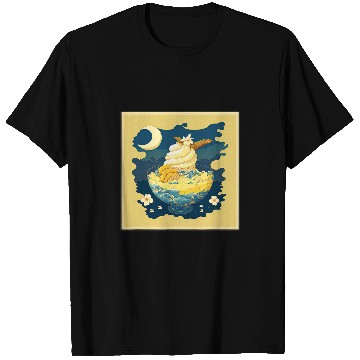 Discover Surrealism Japanese Painting Banana Pudding T-Shirts