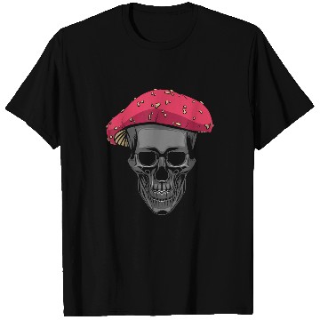 Discover Skeletons Skulls Cottagecore Aesthetic Skull Morel Mushroom Foraging Hunting 126 Skull T-Shirts