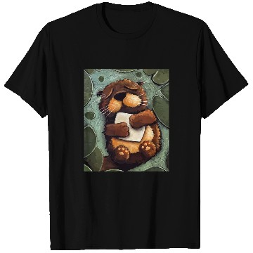 Discover Otters sleeping Sea Otter Party Animal Kindergarten T-Shirts