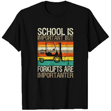 Discover Forklift Operator School Retro vintages Material Handler 2 T-Shirts