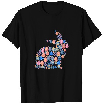 Discover Rabbits Cute Easter Egg Bunny Colorful Rabbit Easter T-Shirts