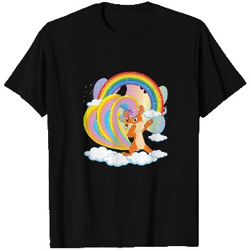 Discover Rainbow Cute Animal Squirrelcorn Magical Unicorns Squirrel T-Shirts