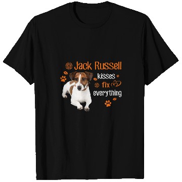 Discover Dog Jack Russell kisses fix everything T-Shirts