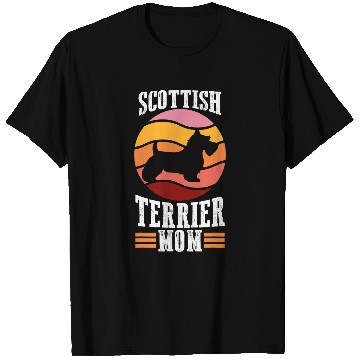 Discover Dog Scottish Terrier Scottie Dog Owner Pet Lover Retro Scottish Terrier Mom T-Shirts