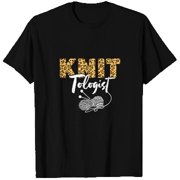 Discover Knitting Yarn Leopard Cheetah Tologist T-Shirts