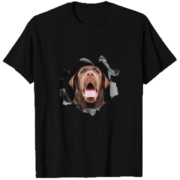 Discover Labrador Lab Dog Brown labrador retriever portrait T-Shirts