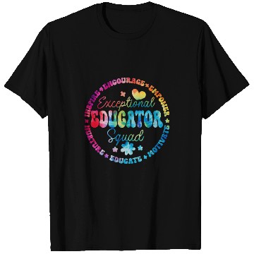 Discover Exceptional Educator Squad Special Education Teacher Autism 1 T-Shirts