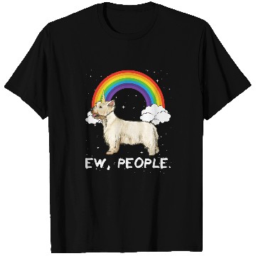 Discover Rainbow West Highland White Terrier Ew People Unicorns Dog T-Shirts