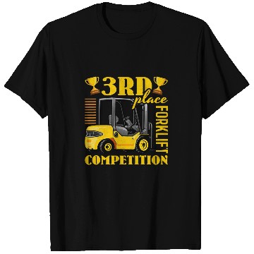 Discover 3rd Place Forklift Competition Forklift Operator T-Shirts