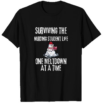 Discover Surviving The Nursing Student Life One Meltdown Christmas T-Shirts