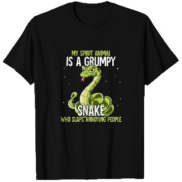 Discover Snake Lover My Spirit Animal Is A Grumpy Snake T-Shirts