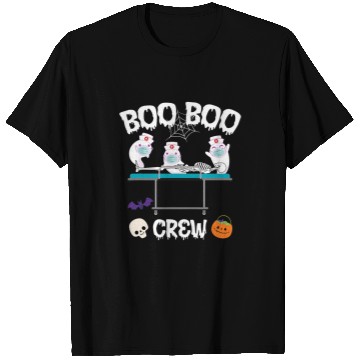 Discover Boo Boo Crew ghosts nurses Paramedic EMT Halloween Matching T-Shirts
