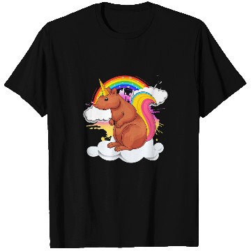 Discover Rainbow Forest Squirrelcorn Fantasy Animal Unicorns Squirrel T-Shirts