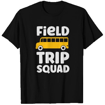 Discover Field Trip Squad School Bus Field Day Vibes T-Shirts