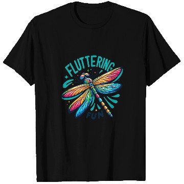 Discover Dragonfly Fluttering Fun Mystical Nature Insect Lovers T-Shirts