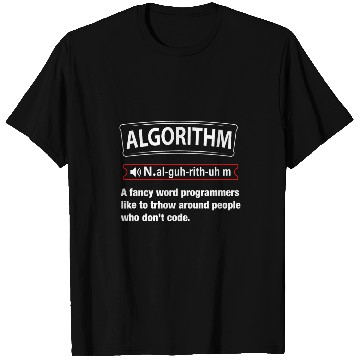 Discover Computer Programmer Algorithm Definition Developer Gift T-Shirts
