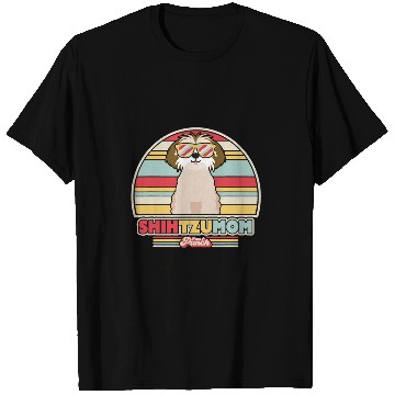 Discover Shih Tzu Mom  Retro Style T-Shirts