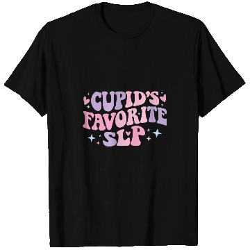 Discover Cupids Favorite Speech Therapist SLP Groovy Valentines Day T-Shirts