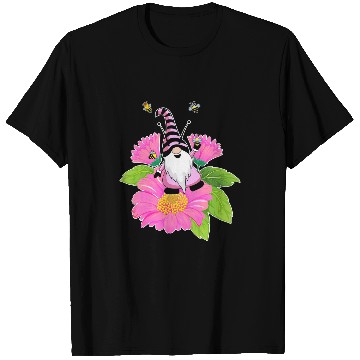 Discover Cute Gnome Flower Gardening Gnomes Bee 2 T-Shirts