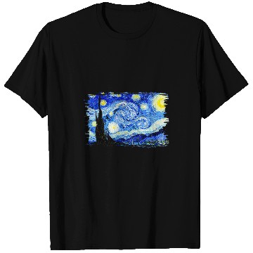 Discover Stylish vintages Art Starry Night Vincent Van Gogh Classic 2 T-Shirts