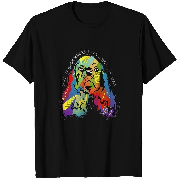 Discover Cocker Spaniel Artwork Painting T-Shirts