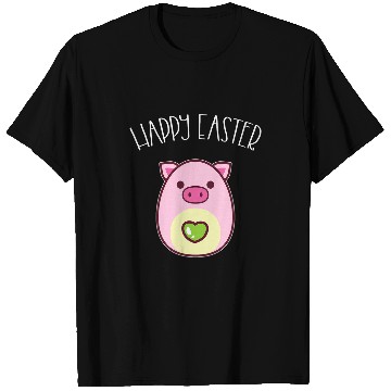 Discover happy easter egg shaped pig kawaii otaku anime T-Shirts