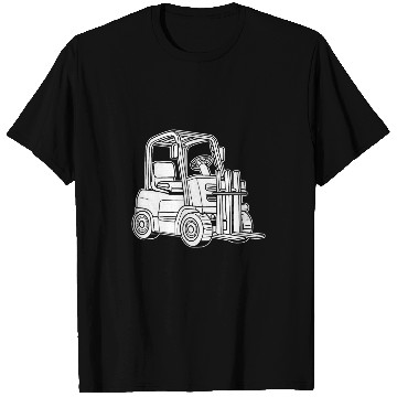 Discover Forklifter Cool Logistics Warehouse Forklift Operator T-Shirts