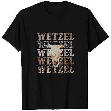 Discover Skeletons Skulls vintages Womens Western Country Music Wetzel Bull Skull T-Shirts
