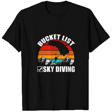 Discover Skydiving Gift vintages Skydiver Skydiving Parachute Bucket List Sky Diving T-Shirts