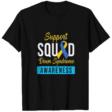 Discover Down Syndromes Awareness month Ribbon Support Squad 1 T-Shirts