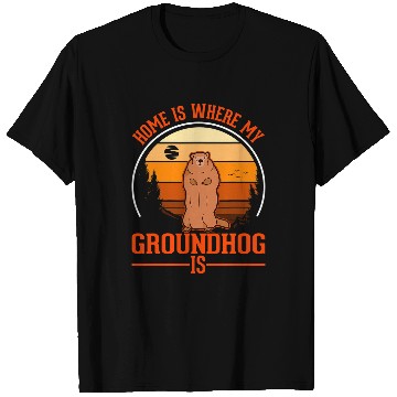 Discover homes is where my Groundhog is Marmot T-Shirts