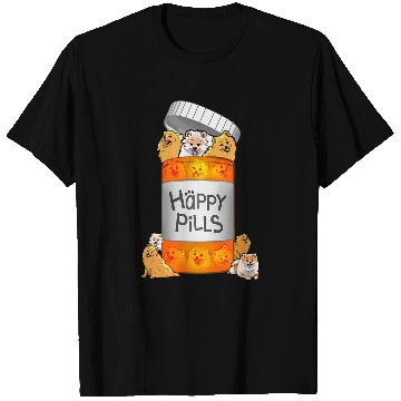 Discover Dog Pomeranian Happy Pills 470 T-Shirts