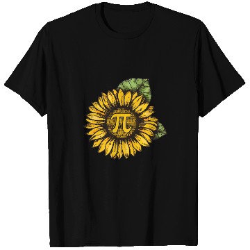 Discover Pi Day Sunflower Pi Number Symbol Math Themed Science 1 T-Shirts