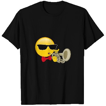 Discover Trumpet Lover Player Emoticon Band Concert T-Shirts