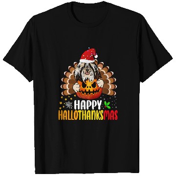 Discover Shih Tzu Dog Thankgiving Funny Happy Hallothanksmas T-Shirts